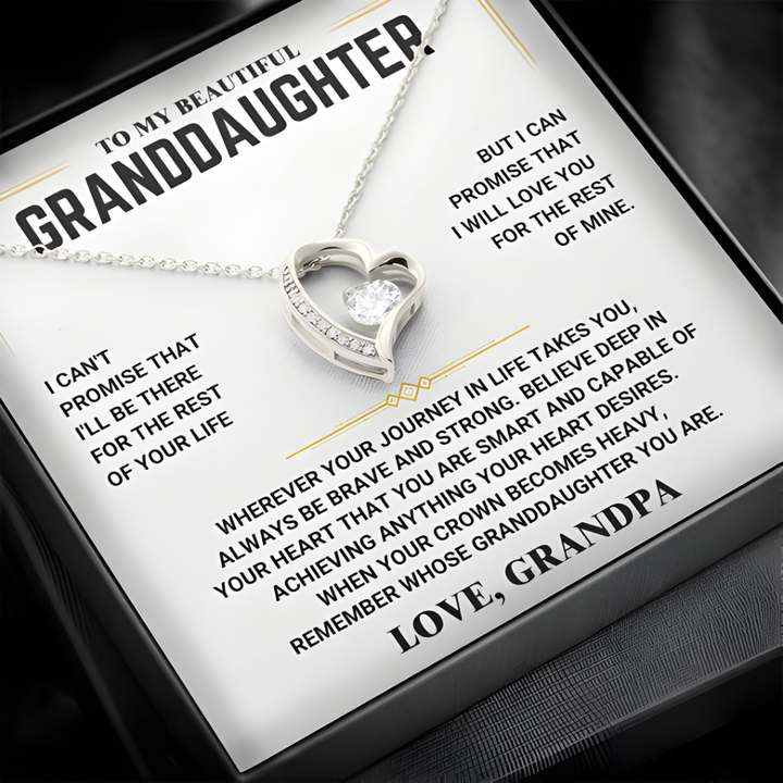 For Granddaughter – Forever Love Necklace from Grandpa
