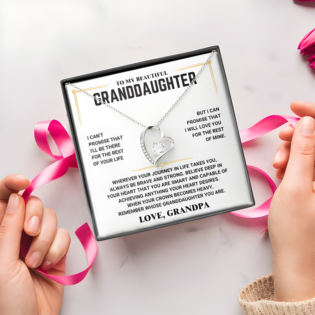 For Granddaughter – Forever Love Necklace from Grandpa