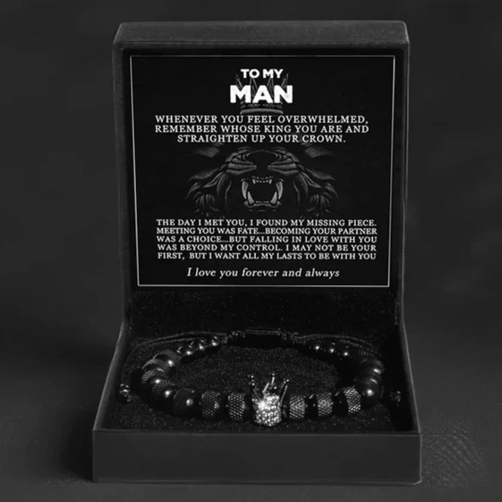 Crown Bracelet – “To My Man”