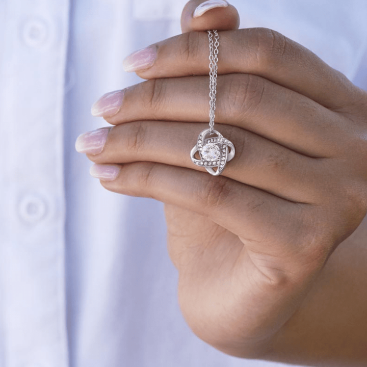 Eternal Rose Gift Box with Love Knot Necklace