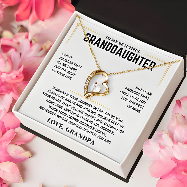 For Granddaughter – Forever Love Necklace from Grandpa