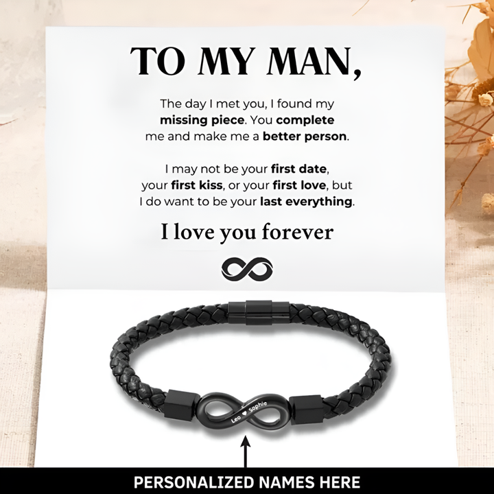 Personalized Infinity Bracelet
