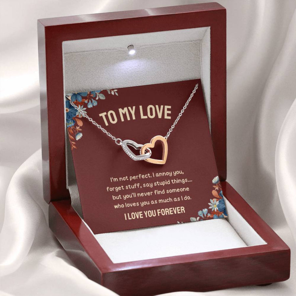 Heart Necklace with Meaningful Message