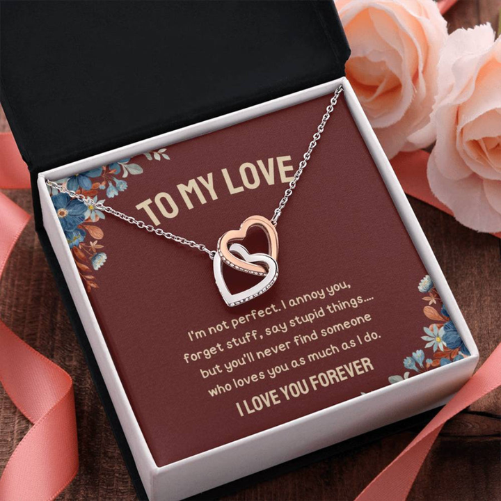 Heart Necklace with Meaningful Message