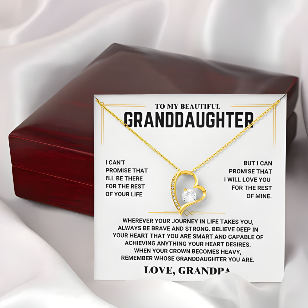 For Granddaughter – Forever Love Necklace from Grandpa