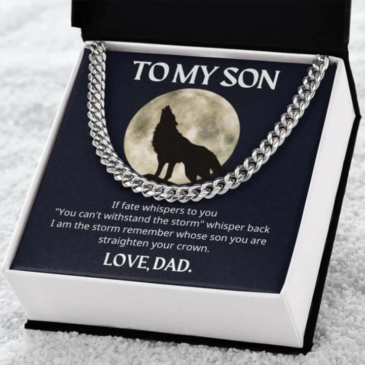 “Remember Whose Son You Are” Cuban Chain