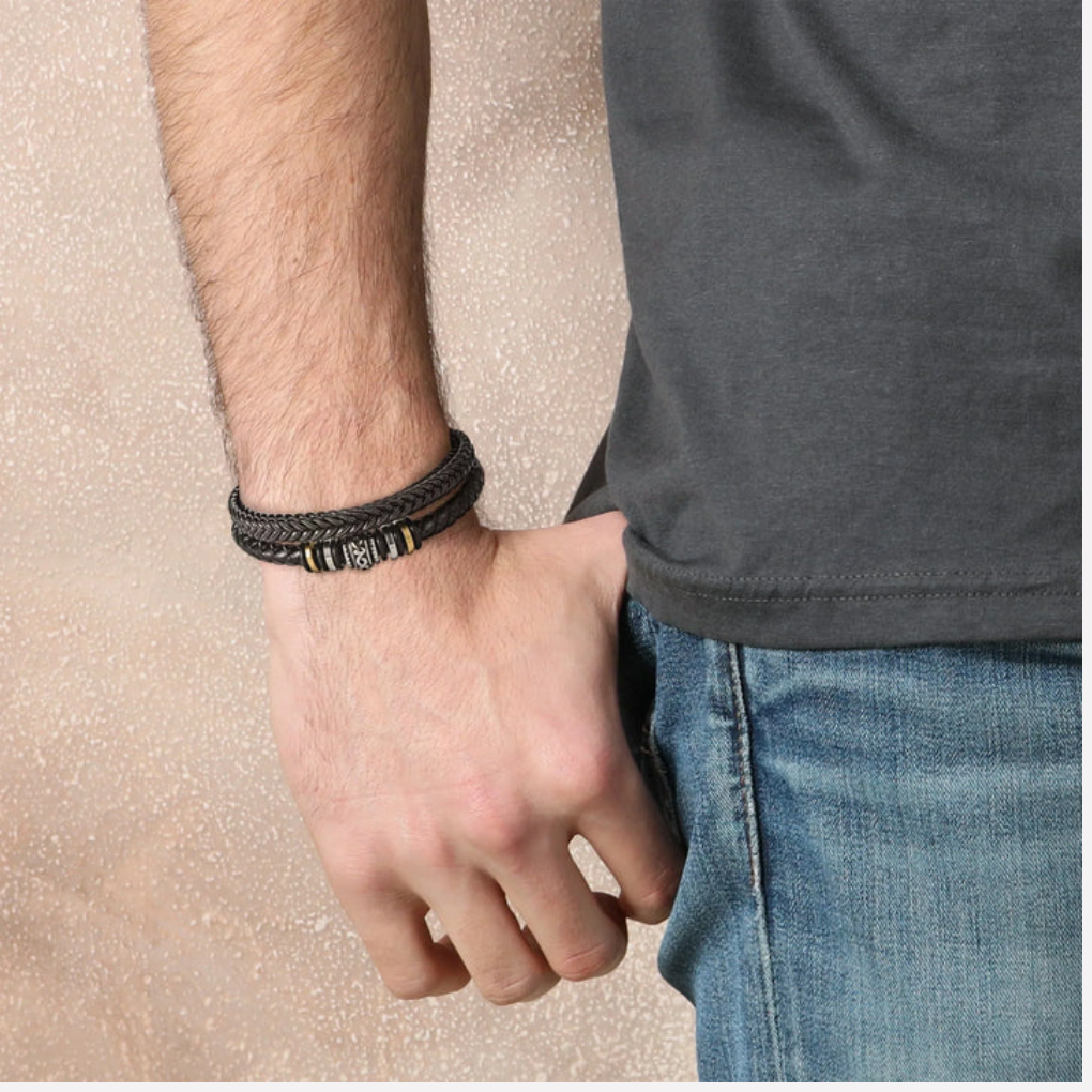 To My Grandson – I Will Always Be With You Bracelet