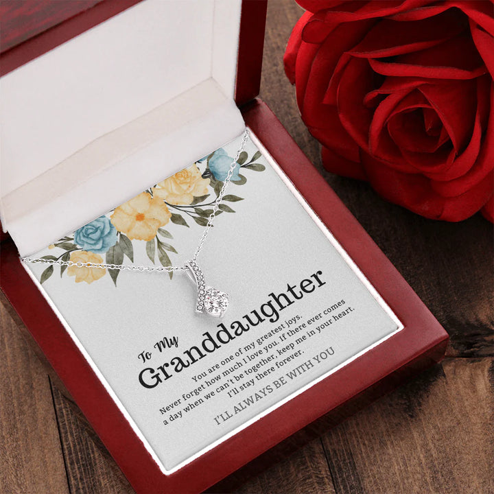 For Granddaughter – Keep Me in Your Heart Necklace