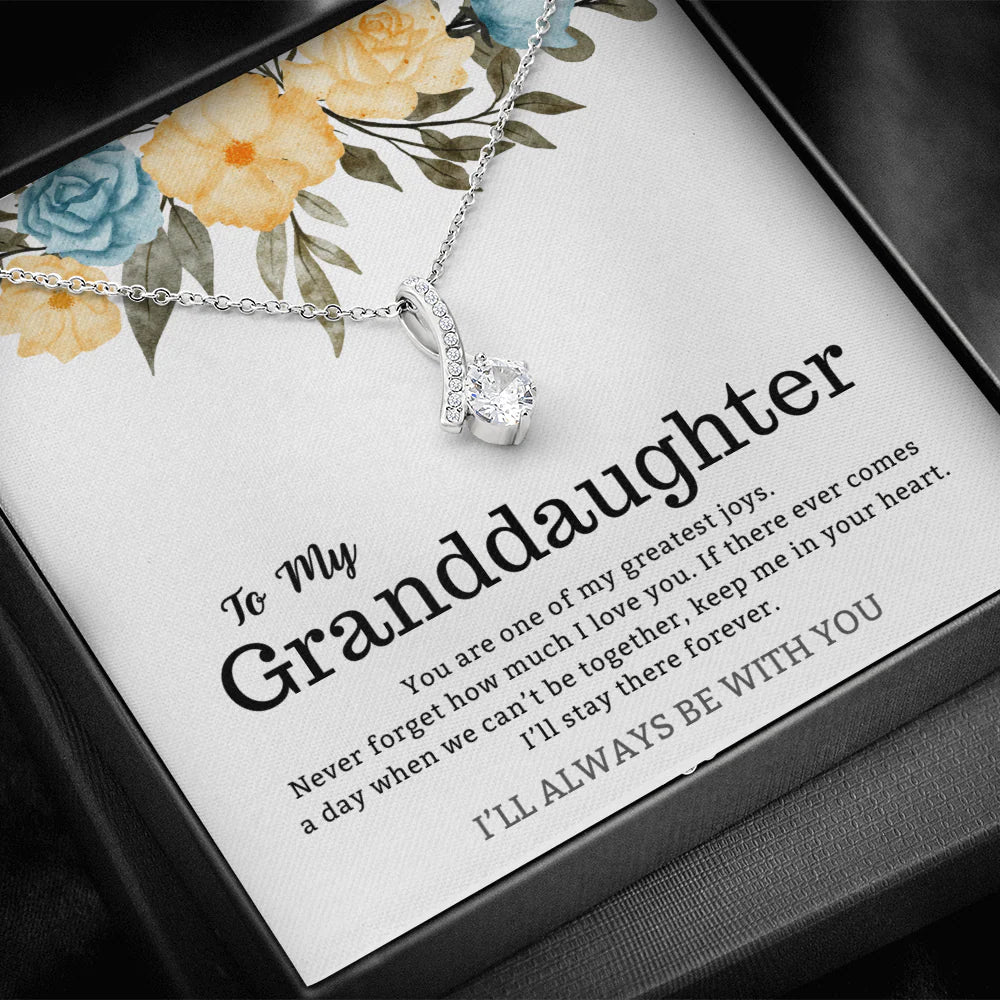 For Granddaughter – Keep Me in Your Heart Necklace