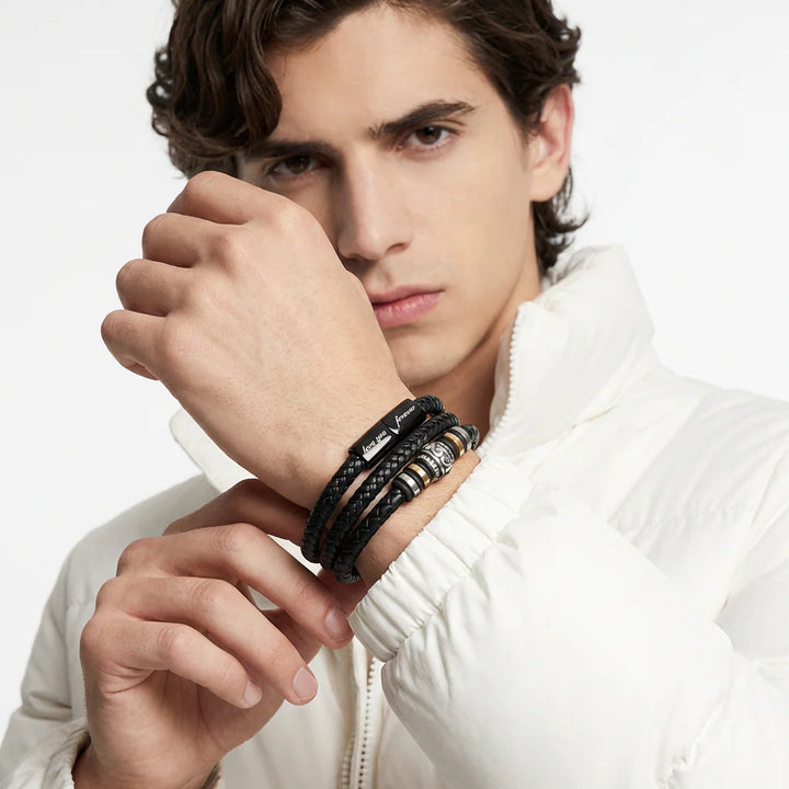 For My Man Promise Leather Bracelet