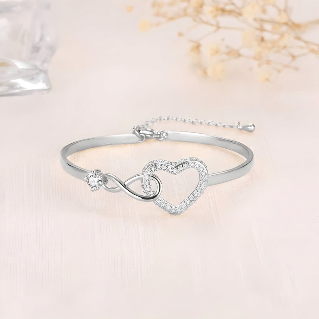 For Daughter Infinity Heart Bracelet Forever Connected