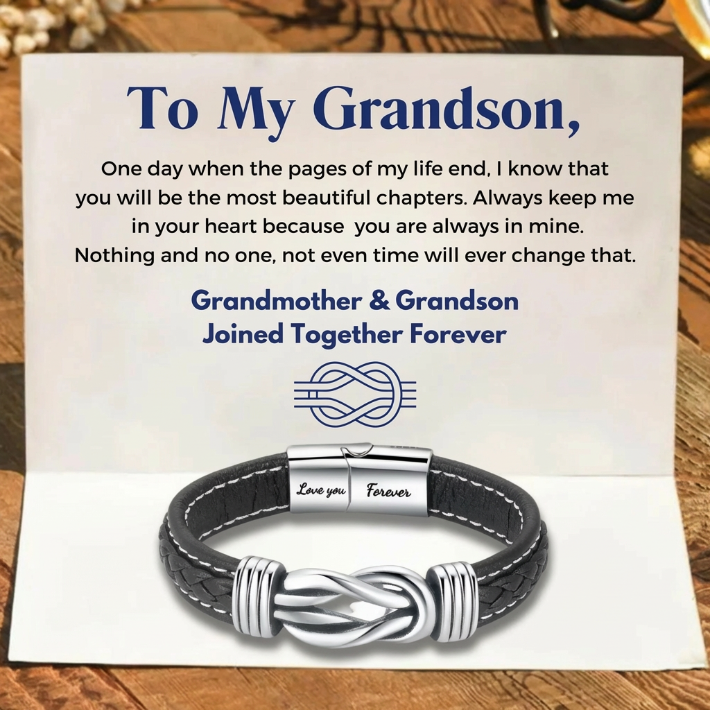 For Grandson – Together Forever Infinity Bracelet