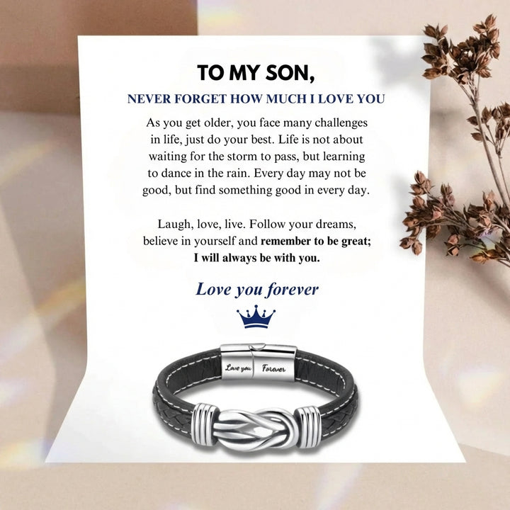 For Son “Love You Forever” Infinity Bracelet