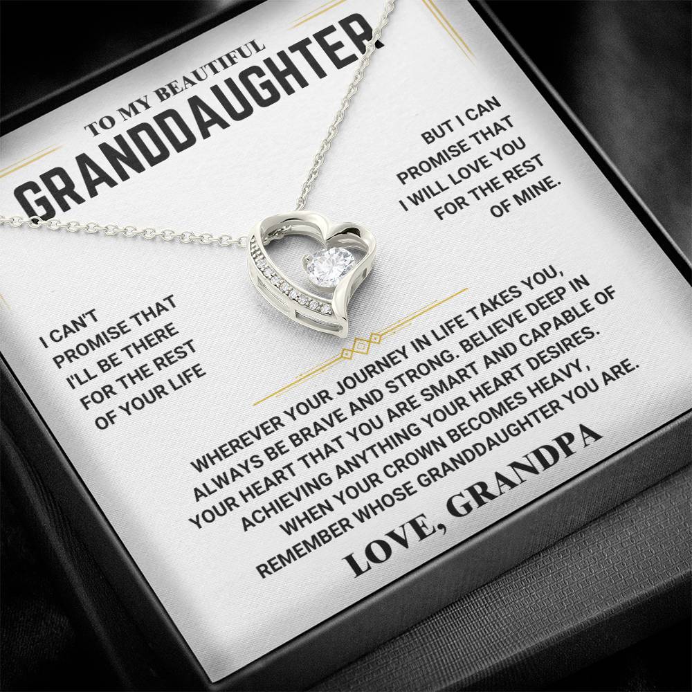 For Grandaughter Forever Love Necklace